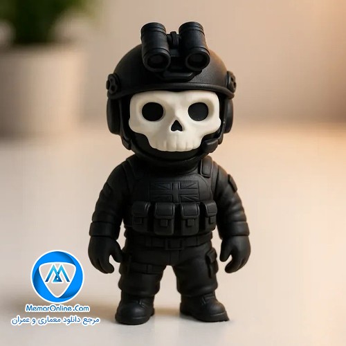 مدل سه بعدی stl گوست برای چاپ سه بعدی