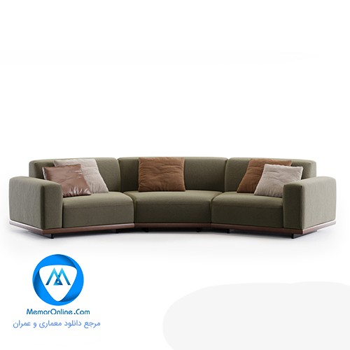 دانلود آبجکت نیم ست مبلمان تری دی مکس