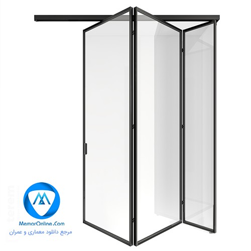 دانلود مدل سه بعدی تری دی مکس آبجکت درب جمع شو پارتیشنی