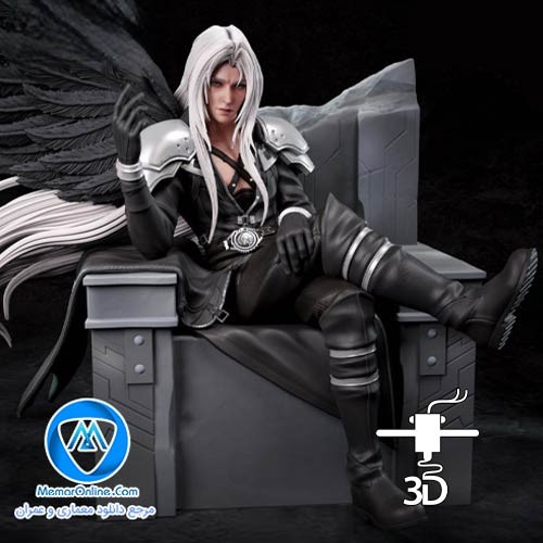 دانلود فایل stl اکشن فیگور Sephiroth برای چاپ پرینتر سه بعدی