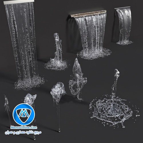 دانلود آبجکت آبنما برای تری دی مکس
