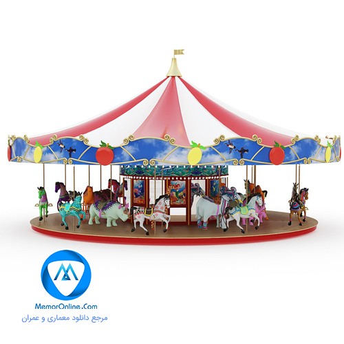 دانلود آبجکت آیتم شهربازی برای تری دی مکس