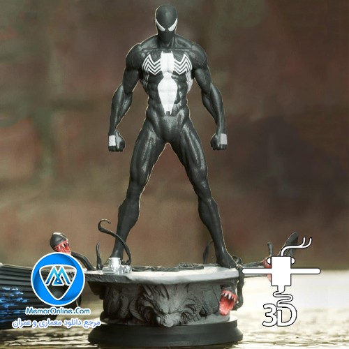 دانلود مدل stl فیگور اسپایدرمن آماده به چاپ سه بعدی