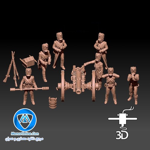 دانلود مدل سه بعدی آماده به پرینت سه بعدی ارتش نظامی کلاسیک