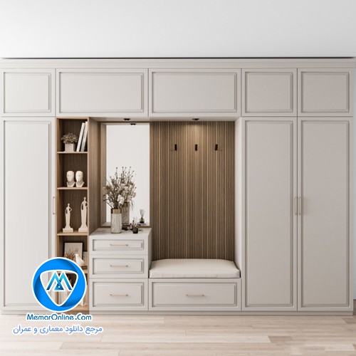 دانلود آبجکت تری دی مکس کمد اتاق خواب