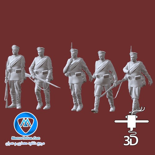 فایل stl آماده به پرینت سه بعدی سرباز جنگ جهانی