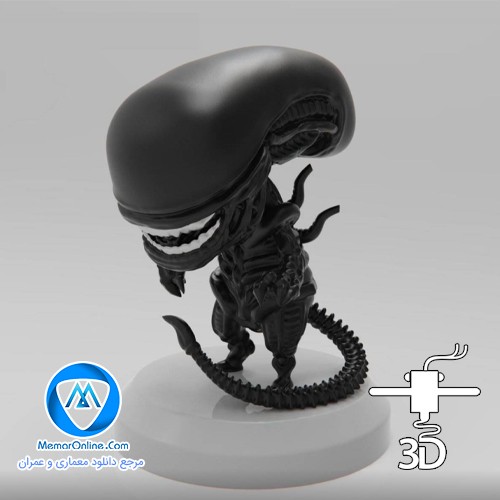 دانلود مدل سه بعدی اکشن فیگور ALIEN Xenomorph برای چاپ 3d