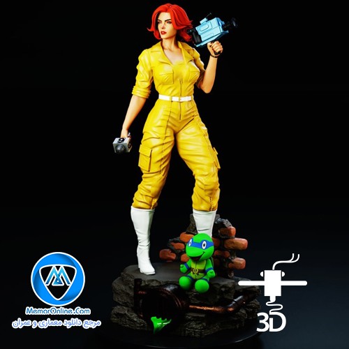 دانلود مدل stl سه بعدی دختر گزارشگر برای چاپ سه بعدی