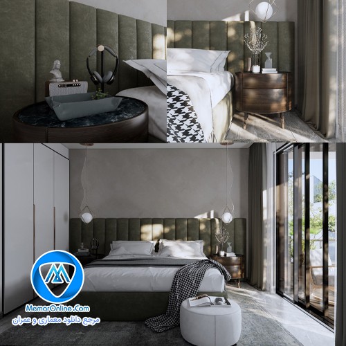 دانلود صحنه آماده اسکچاپ اتاق خواب