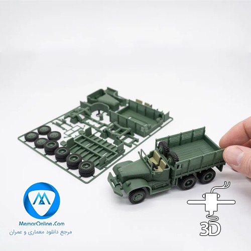 دانلود مدل سه بعدی ماشین نظامی کلاسیک برای پرینت سه بعدی + 3 رنگ بندی