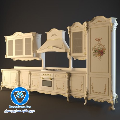 دانلود آبجکت کابینت کلاسیک برای تری دی مکس