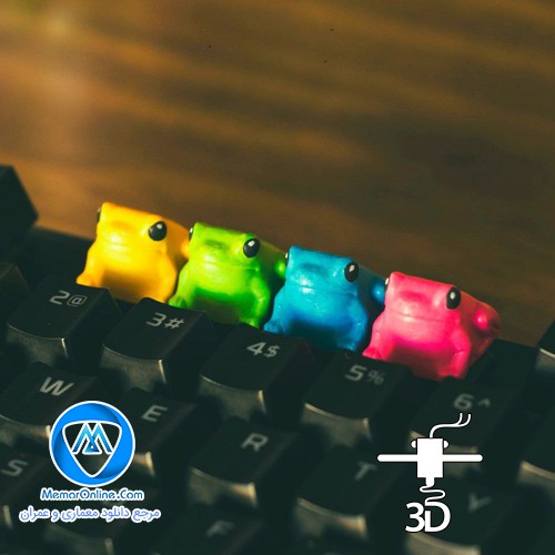 دانلود مدل سه بعدی stl کیبورد قورباغه برای چاپ