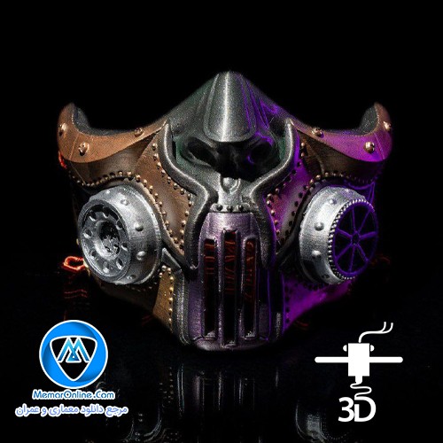 دانلود مدل سه بعدی stl ماسک Steampunk برای چاپ سه بعدی