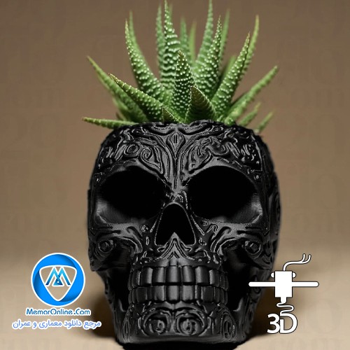 دانلود مدل سه بعدی گلدان stl برای چاپ طرح اسکلت