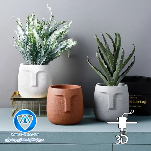 دانلود مدل سه بعدی گلدان stl آماده به چاپ سه بعدی