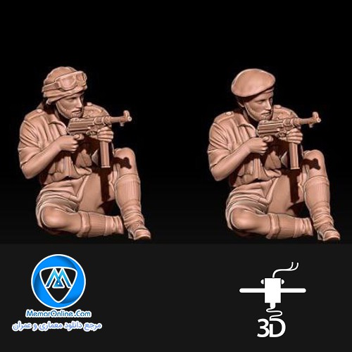 دانلود انواع فیگور stl سرباز کلاسیک در حال شلیک آماده به چاپ سه بعدی