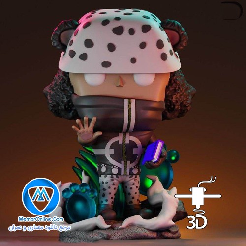 دانلود فیگور فنکو کوما stl مدلسازی شده برای چاپ سه بعدی