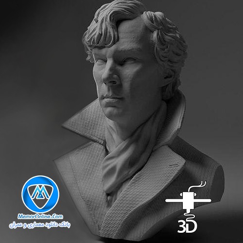 دانلود فایل تریدی مدل سازی شده stl Benedict Cumberbatch آماده برای چاپ پرینتر سه بعدی