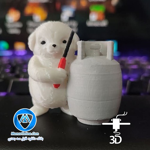 دانلود فایل سه بعدی stl سگ خرابکار آماده برای چاپ سه بعدی