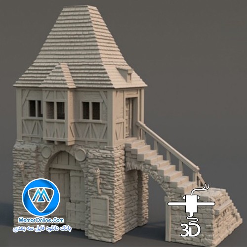 فایل آماده به پرینت دروازه تاریخی Abbey Gatehouse‌ برای پرینتر سه بعدی