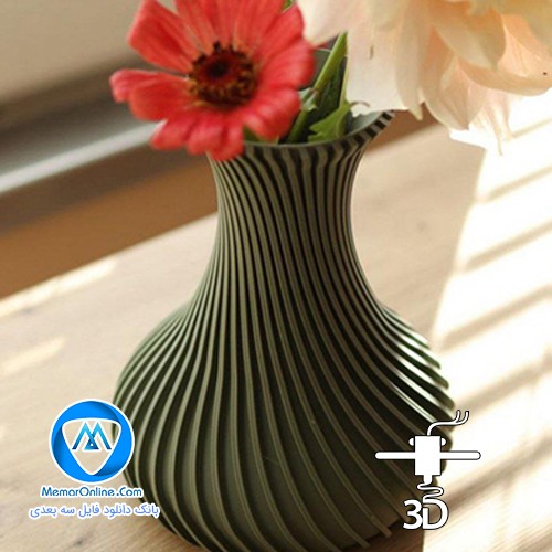 مدل سه بعدی stl آماده به چاپ گلدان مدرن برای پرینتر سه بعدی