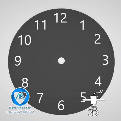 دانلود مدل سه بعدی stl ساعت دیواری آماده پرینت سه بعدی