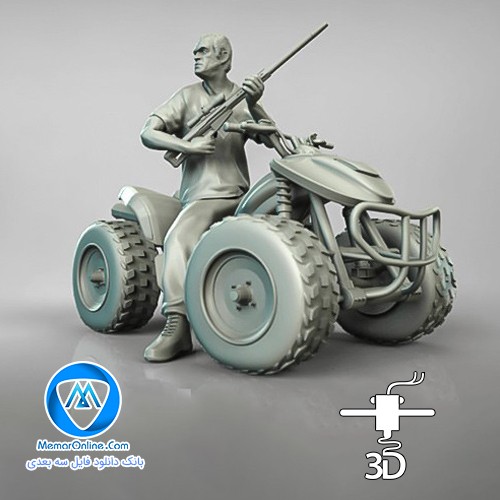 چاپ مدل سه بعدی ترور GTA V Trevor برای پرینتر سه بعدی