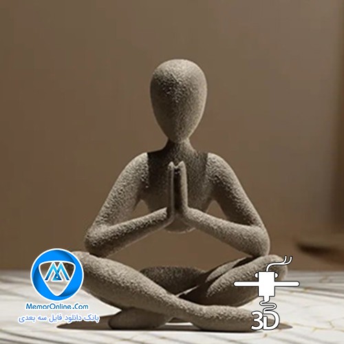 دانلود مدل سه بعدی دکوری فیگور یوگا برای پرینت 3بعدی