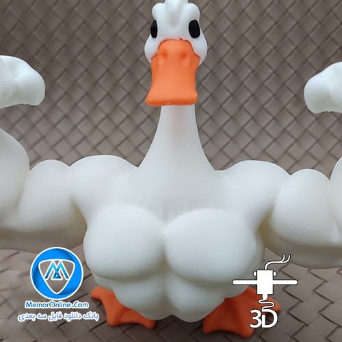 دانلود رایگان مدل سه بعدی فیگور اردک قهرمان برای چاپ 3d