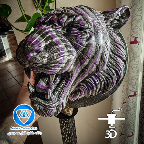 دانلود مدل سه بعدی stl دکوری سر ببر آماده برای پرینت سه بعدی