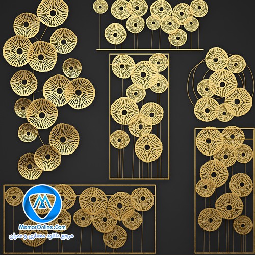دانلود تابلو مدرن طرح قاصدک برای تری دی مکس