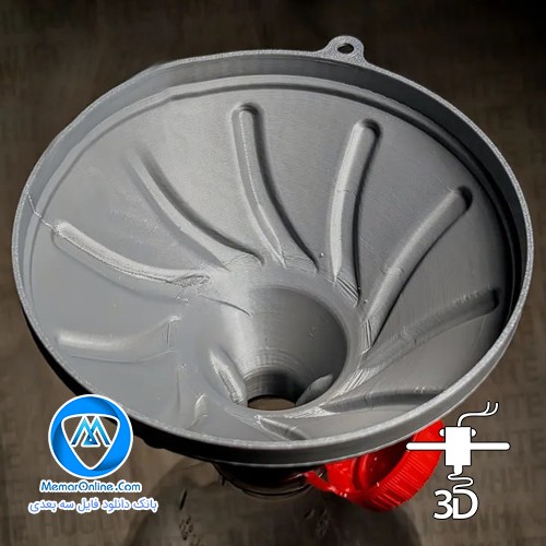 دانلود مدل سه بعدی stl قیف رزوه ای سر بطری آماده پرینت سه بعدی