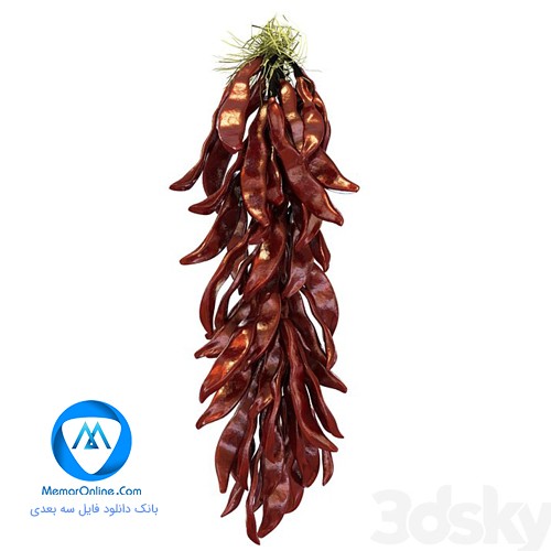 دانلود آبجکت تری دی فلفل تند برای تری دی مکس