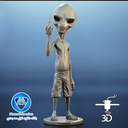 دانلود فیگور مدل سازی شده stl paul the alien آماده چاپ سه بعدی