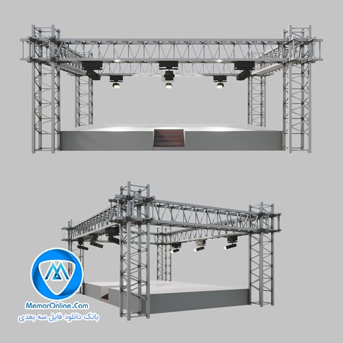دانلود آبجکت تری دی مکس صحنه نمایش