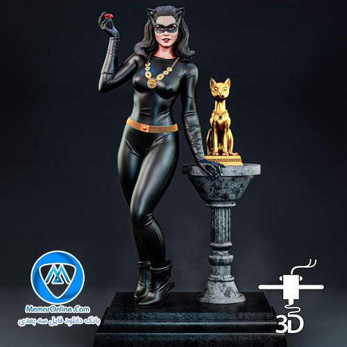 دانلود فیگور stl آماده به چاپ Catwoman - Julie Newmar