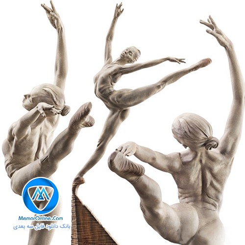 دانلود آبجکت تری دی مکس مدل سه بعدی رقصنده باله