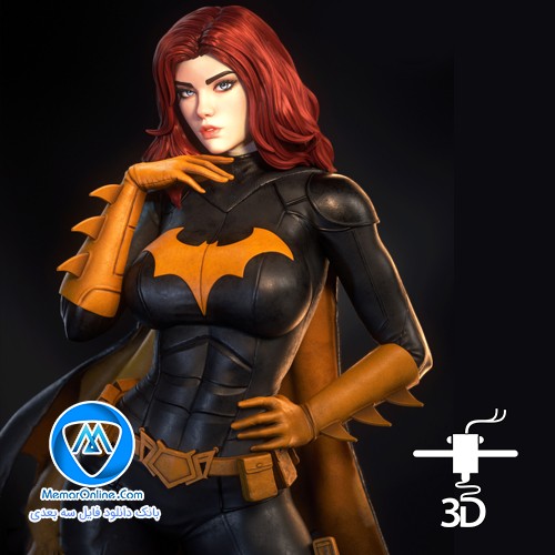 دانلود فیگور stl مدل سازی شده batgirl آماده پرینت سه بعدی