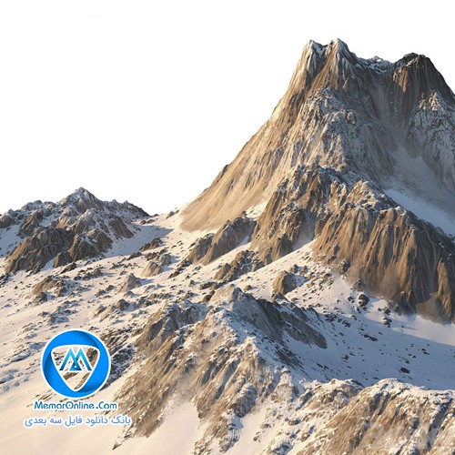 دانلود صحنه آماده کوهستان + 6 مدل تکسچر کوه برای تری دی مکس