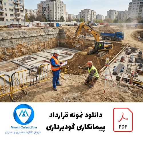 دانلود نمونه قرارداد پیمانکاری گودبرداری