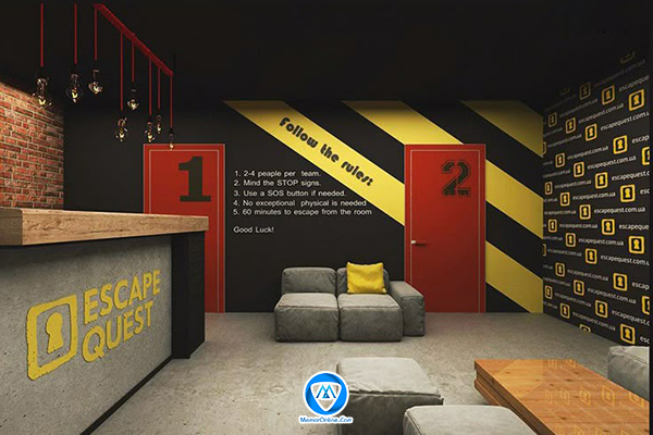 ایده بوفه باشگاه ورزشی با صندلیهای مدرن و طراحی کافهمانند