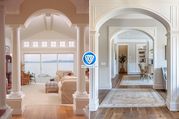 ساخت یک طاق یا قاب معماری دور ستون