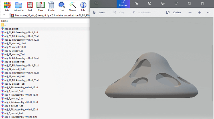 دانلود مدل سه بعدی قارچ برای چاپ سه بعدی