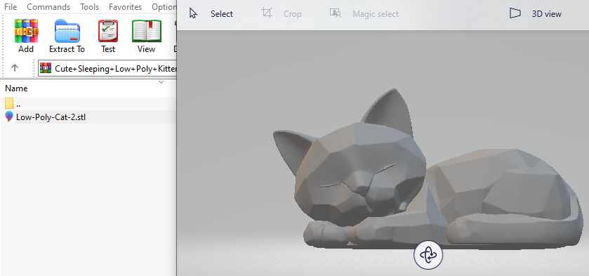دانلود مدل سه بعدی برای چاپ پرینتر گربه کیوت