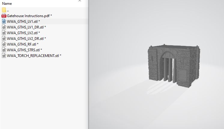 فایل آماده به پرینت دروازه تاریخی Abbey Gatehouse‌