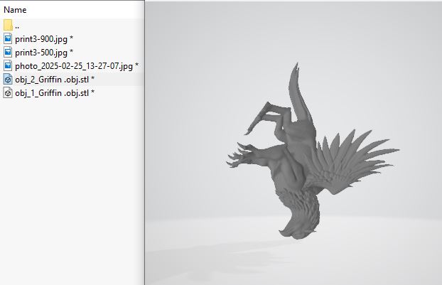 مدل آماده چاپ سه بعدی عقاب griffin