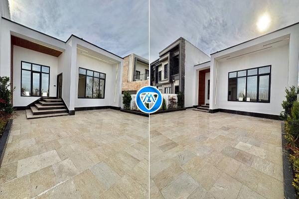 نما بیرونی خانه ویلایی مدرن 