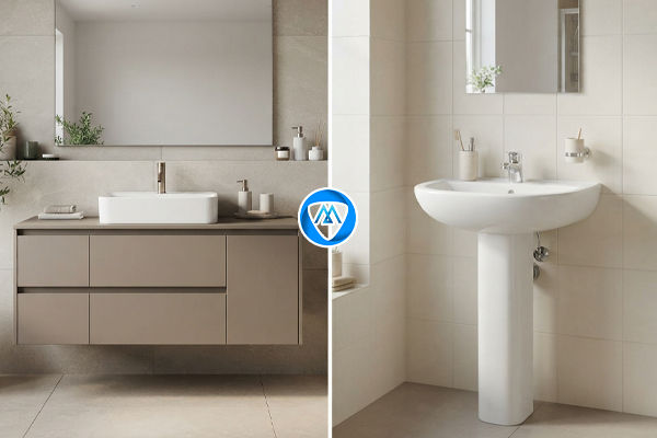 روشویی کابینتی بهتر است یا روشویی معمولی؟ 
